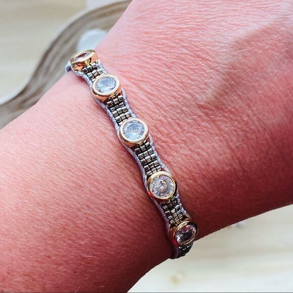 Crystal Seed Bead Boho Woven Adjustable Friendship Bracelet NWT - Picture 9 of 11